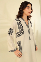 Zaib - 2 Piece - Dhanak Embroidered Suit - SS0019